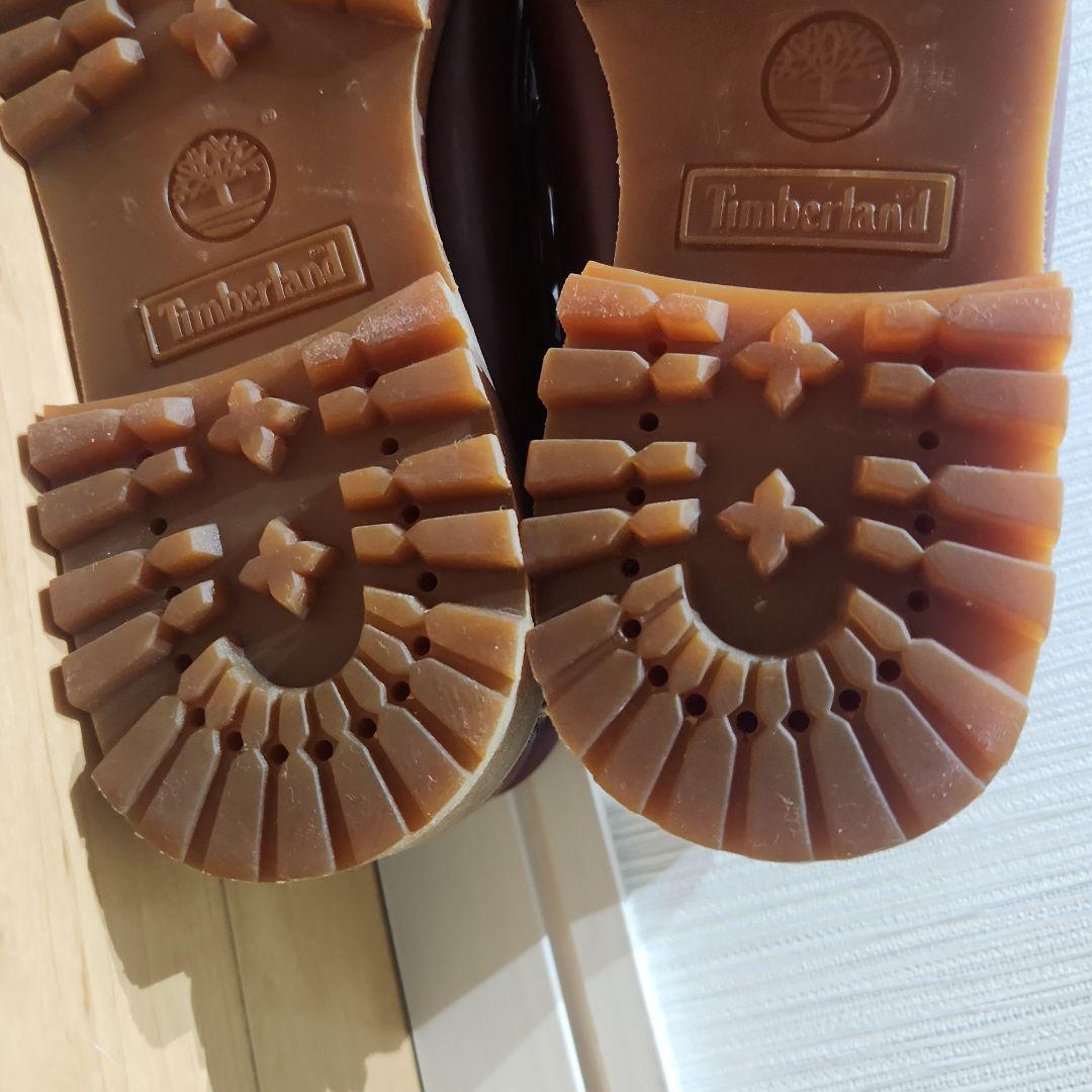 極美品　Timberland　モカシン25.5cm デッキシューズ3eye