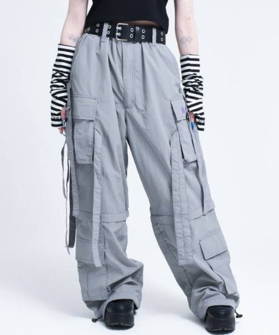 REFLEM レフレム セパレート ワイド アジャスター パンツ グレー