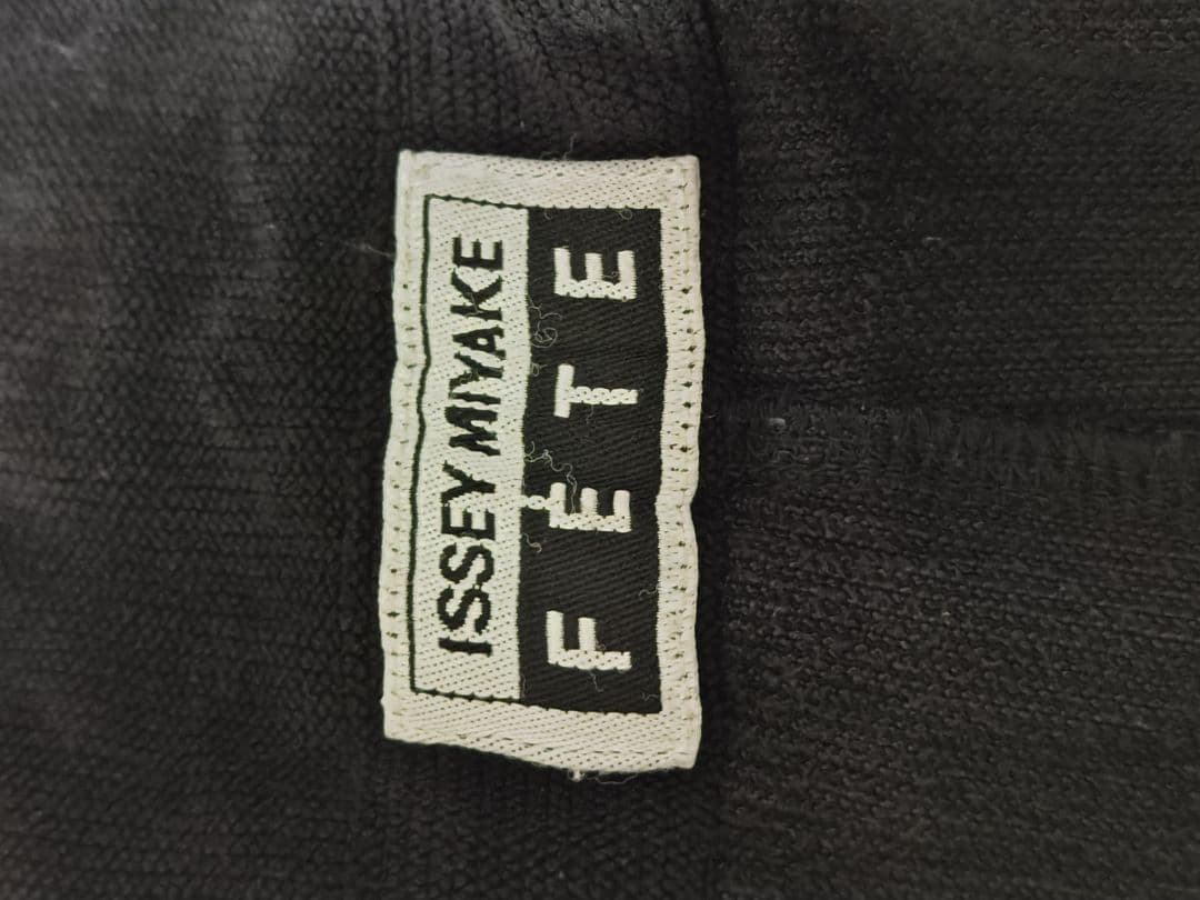 イッセイミヤケ　ブラック シワ加工 プリーツ 2つボタン