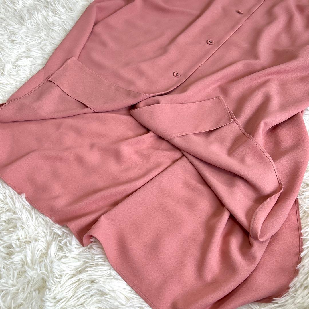 ✨美品✨定価4.6万 アドーア ボウタイシャツワンピース マキシ丈 近年