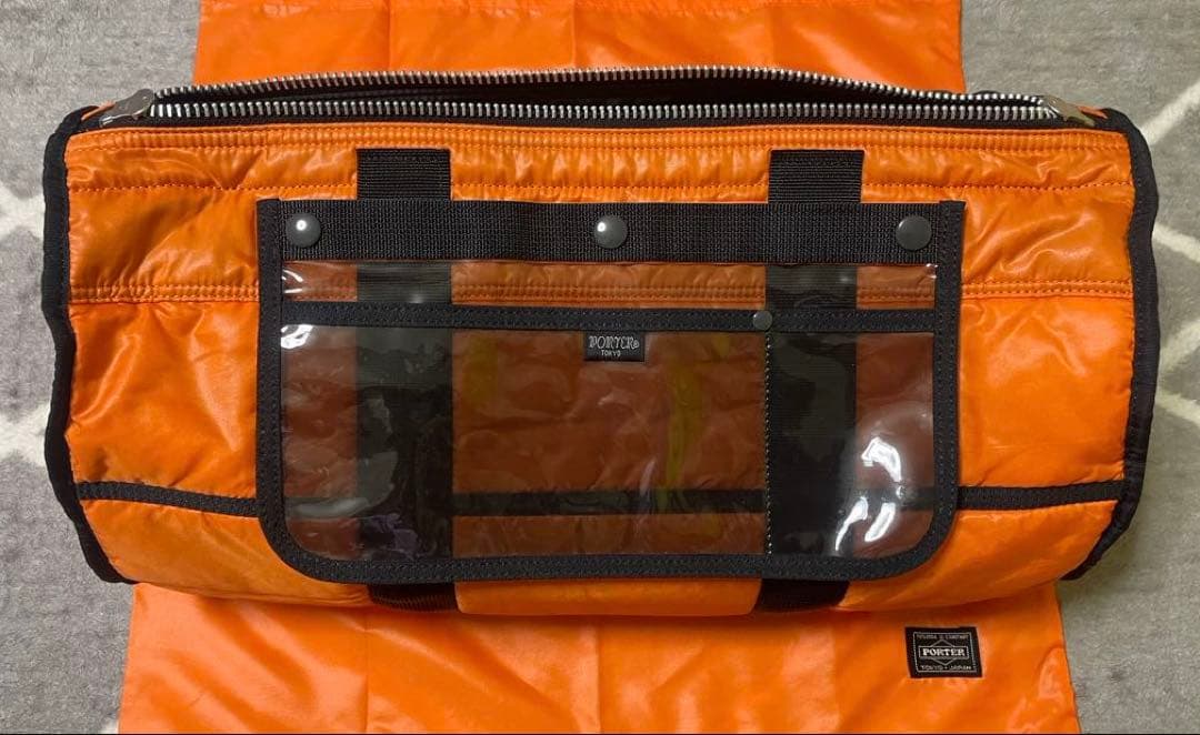 【未使用級】PORTER タンカードラムバッグボストンバック2way ブラック