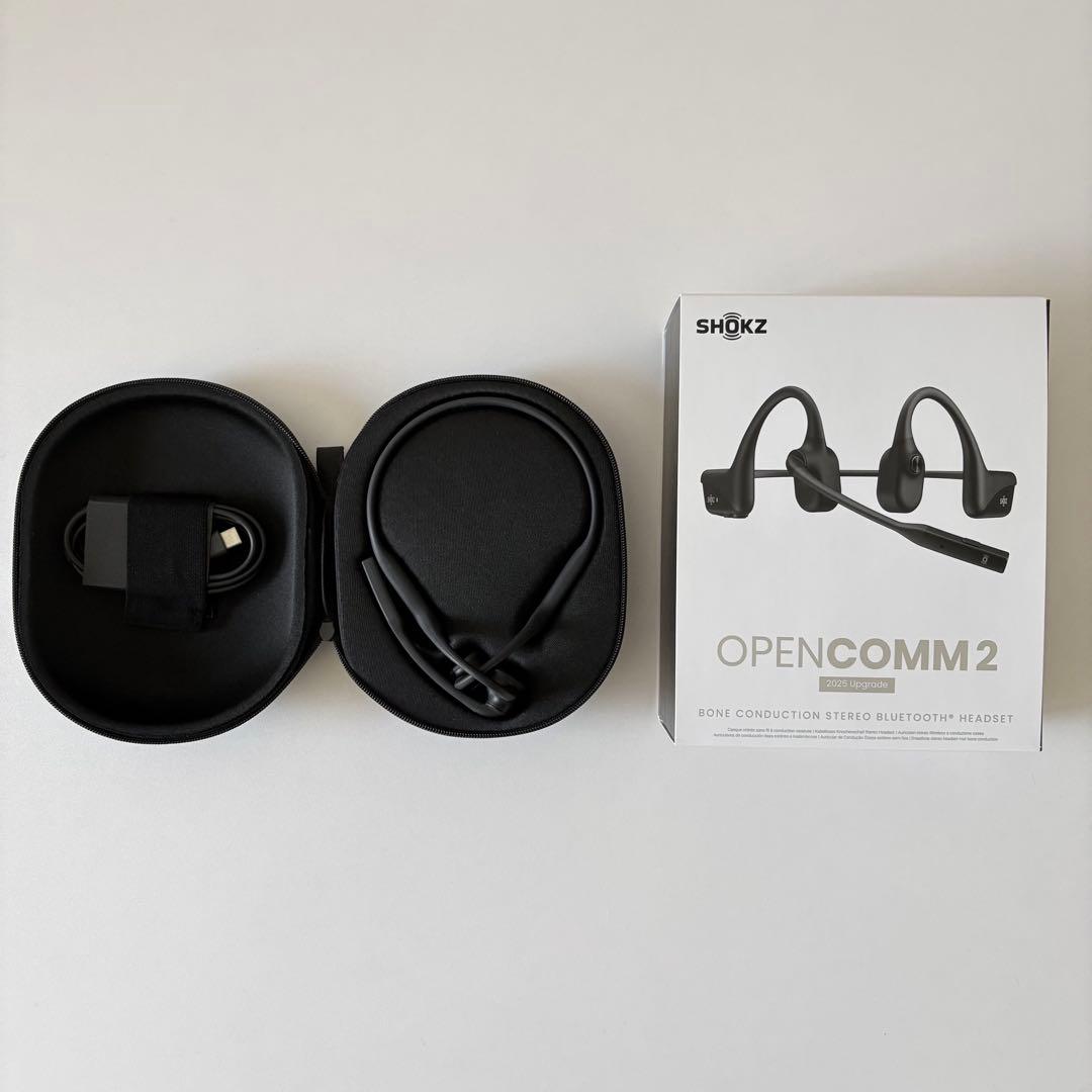 Shokz Open Comm2 骨伝導イヤフォン