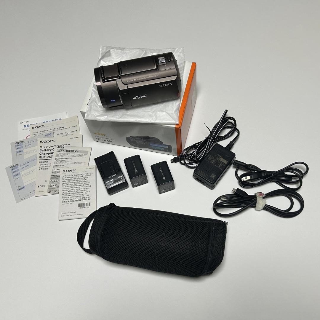 SONY FDR-AX45 4K ビデオカメラ 本体＋付属品