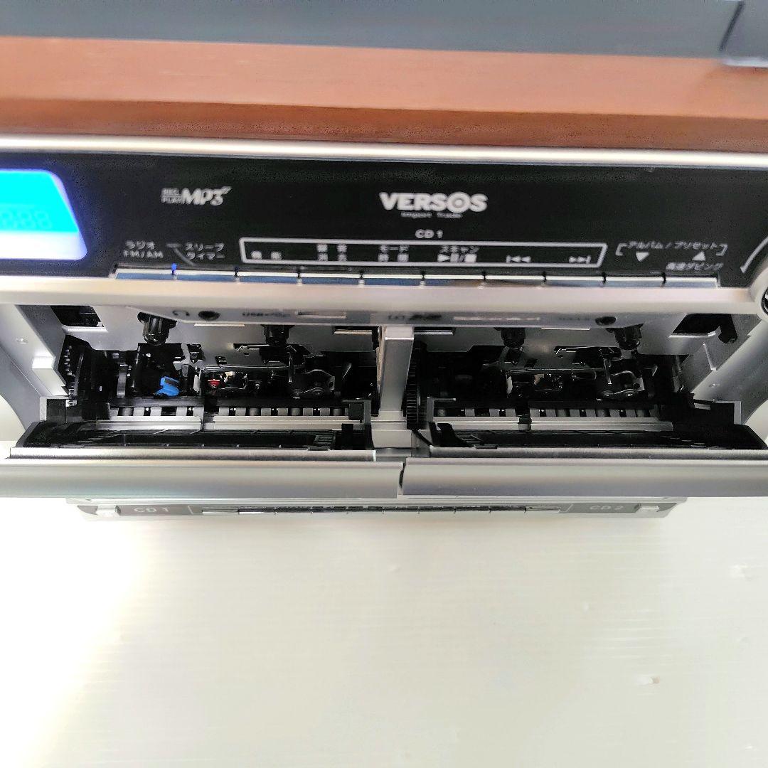 VERSOS マルチレコードプレーヤー ダブルカセット VS-M003 ベルソス
