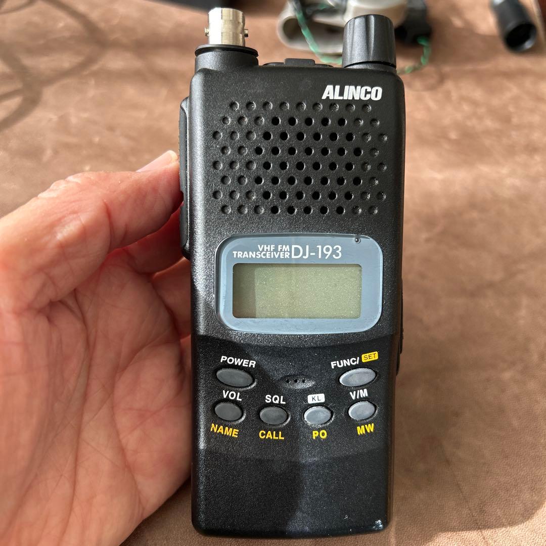 ハンディ無線機　ALINCO DJ-193 (バイク仕様)