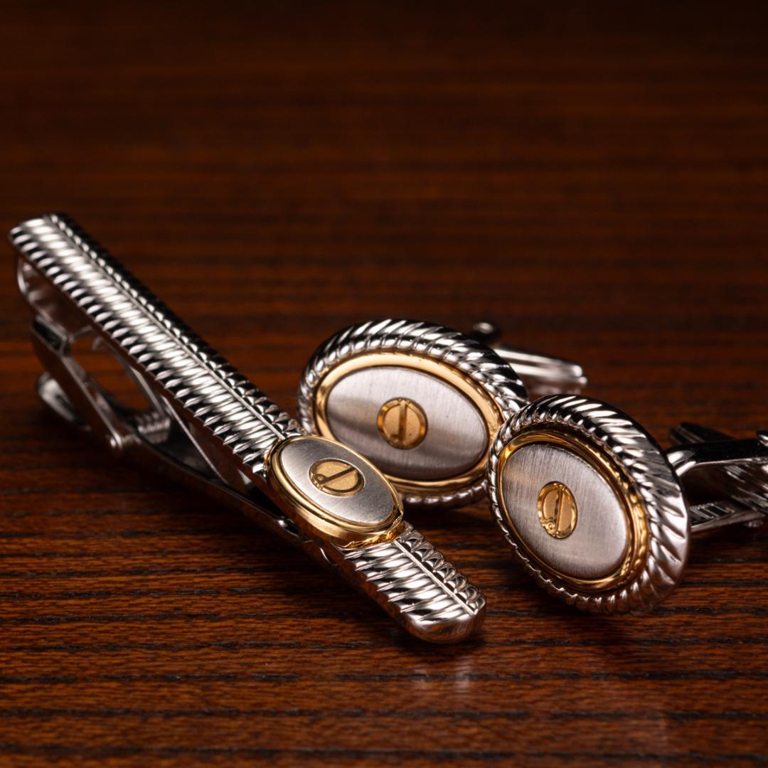 【英国王室御用達】Dunhill モートリティーズ カフス ネクタイピンセット