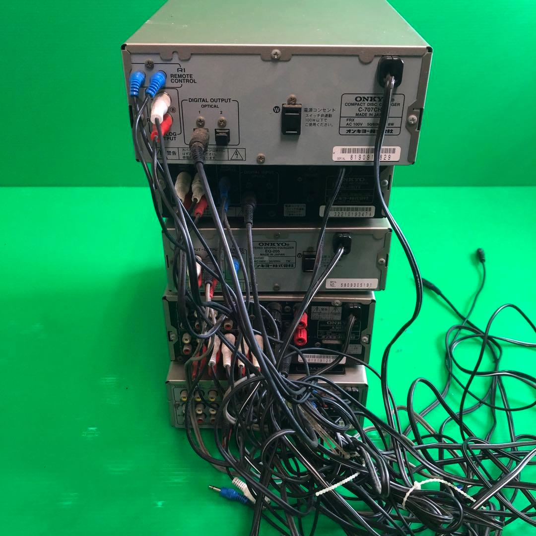 Onkyo ミニコンポ CDデッキ MDデッキ イコライザー アンプ プロセッサ