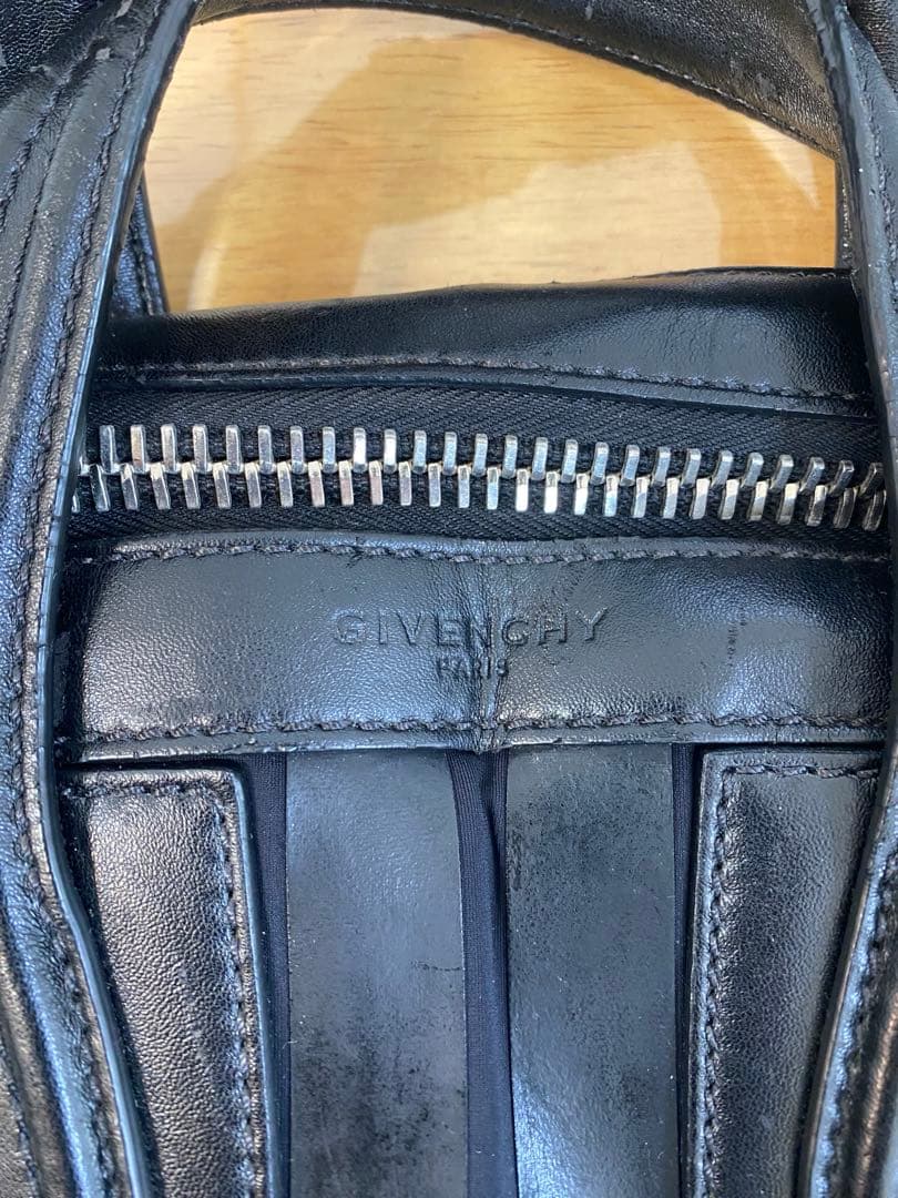 GIVENCHY 2way ナイチンゲール ボストンバッグ レザー劣化&シワ有り