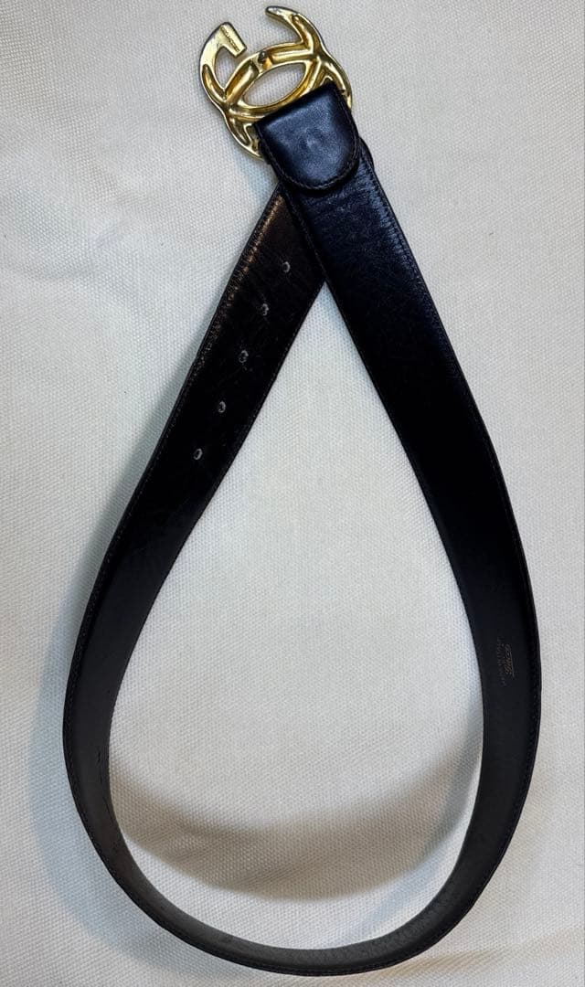 【中古品】GUCCI グッチ GG インターロッキングG ゴールドバックル