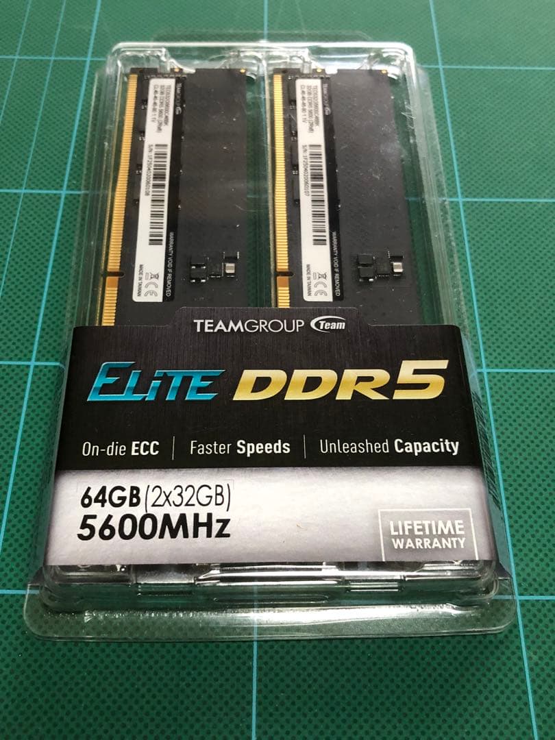 【新品未開封】TEAMGROUP DDR5 64GB (32GBx2)