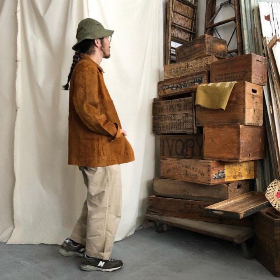 orSlow 牛革 スエード レザー カバーオール オアスロウ vintage