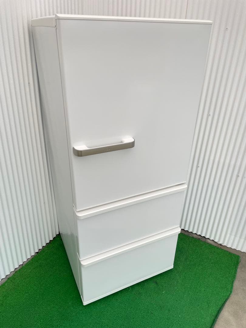 902アクア おしゃれホワイト 3ドア冷蔵庫 272L 高年式 右開き 高さ低め