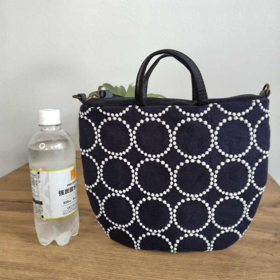 NEW！ミナペルホネン/tambourineタンバリンネイビーロングミニラウンド