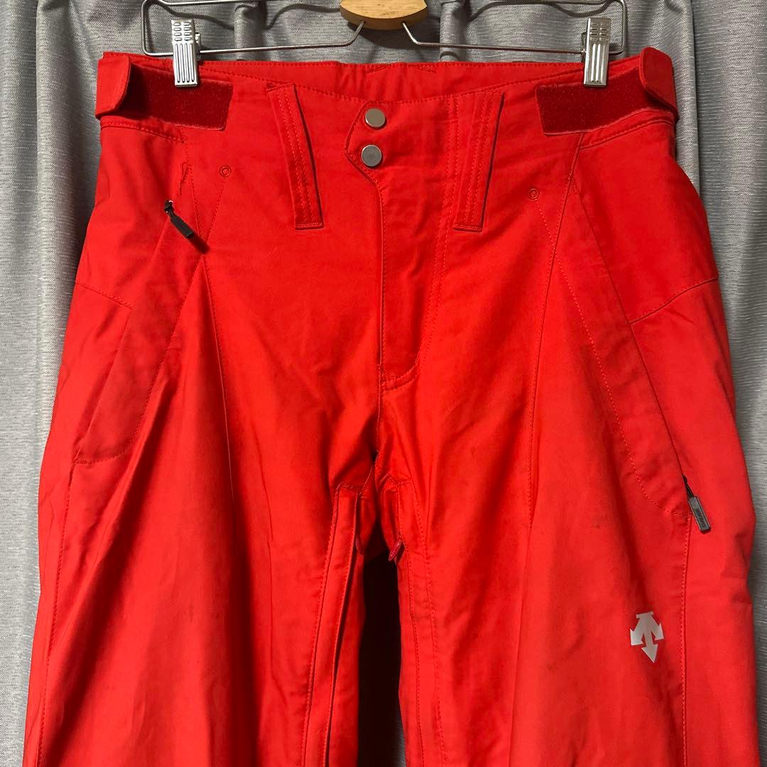 DESCENTE メンズ　M スキーウェア　上下セット　赤　スノボー