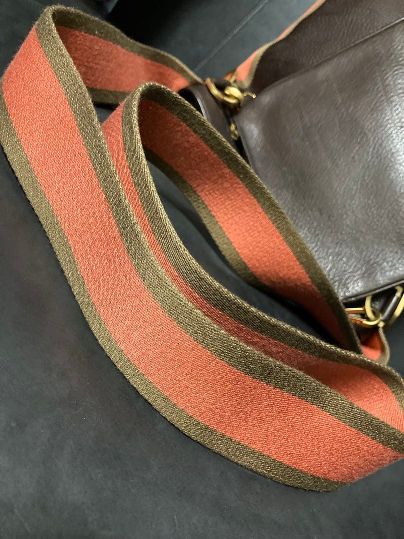 美品⭐︎LOEWE ロエベ　レザー ショルダーバッグ メンズ　ブラウン　ポーチ