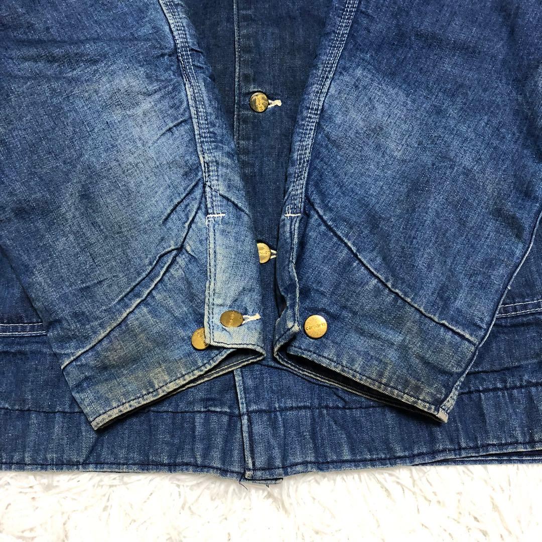 カーハート　ミシガンチョアコート　60s 70s デニム　プリントタグ