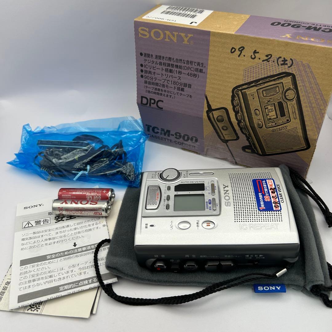 【極美品】SONY TCM-900 カセットコーダー