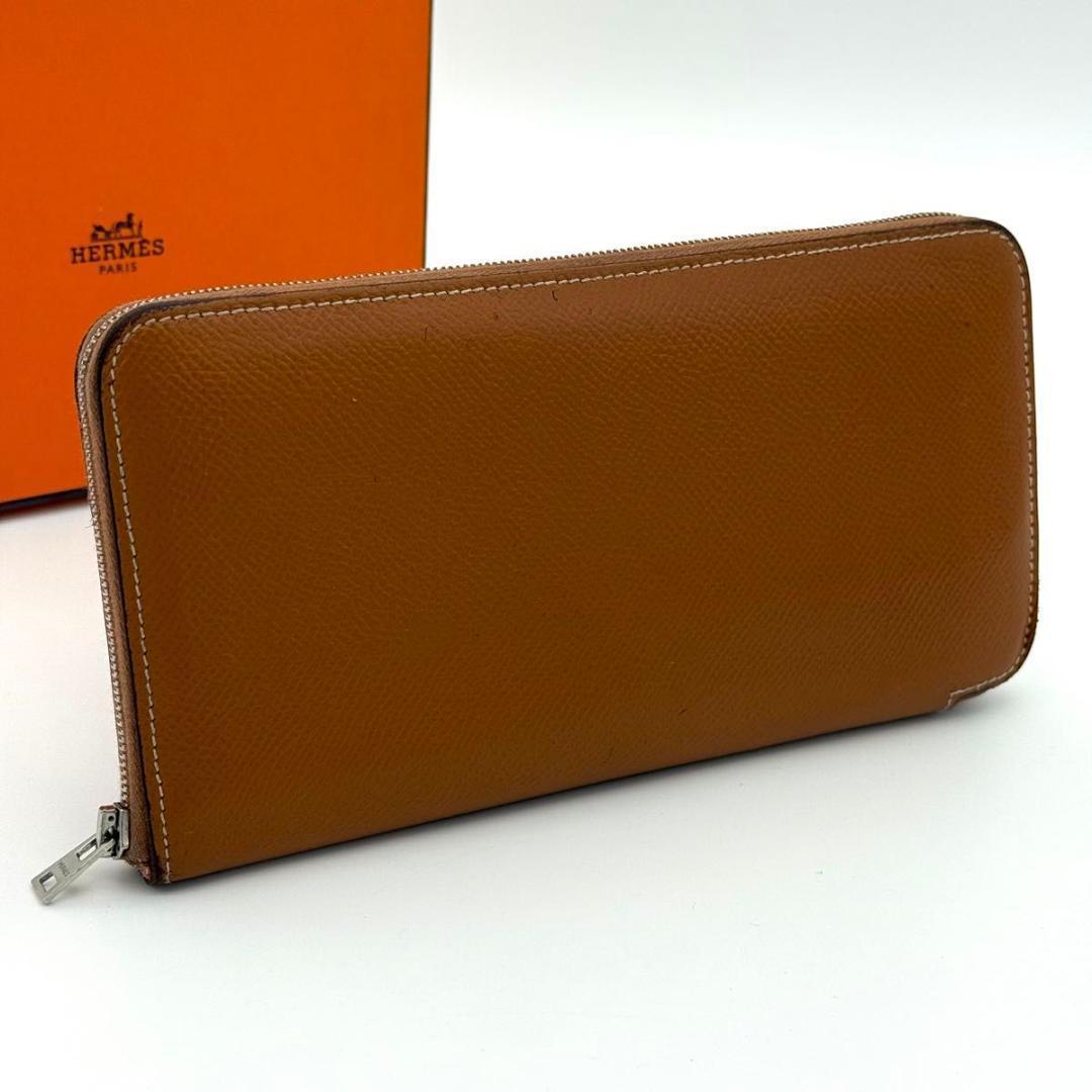 【最高級美品】エルメス アザップロング シルクイン ラウンドファスナー 長財布