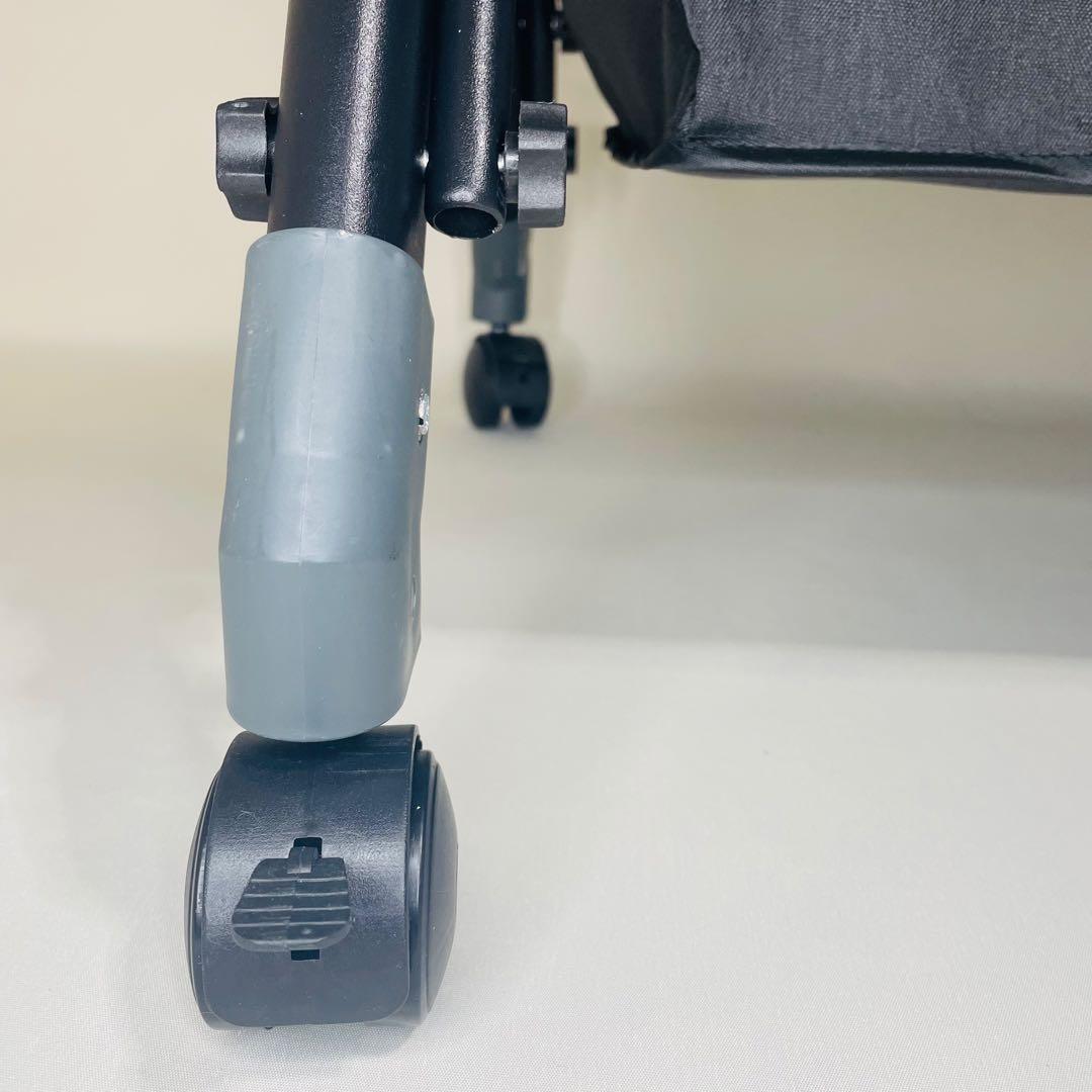 【未使用品】ベビーベッド　高さ調節可　蚊帳　キャスター付き