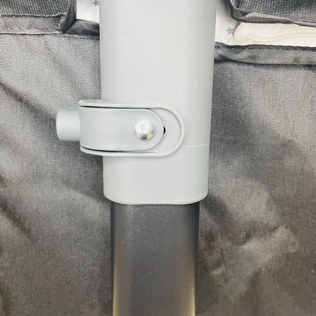 【未使用品】ベビーベッド　高さ調節可　蚊帳　キャスター付き