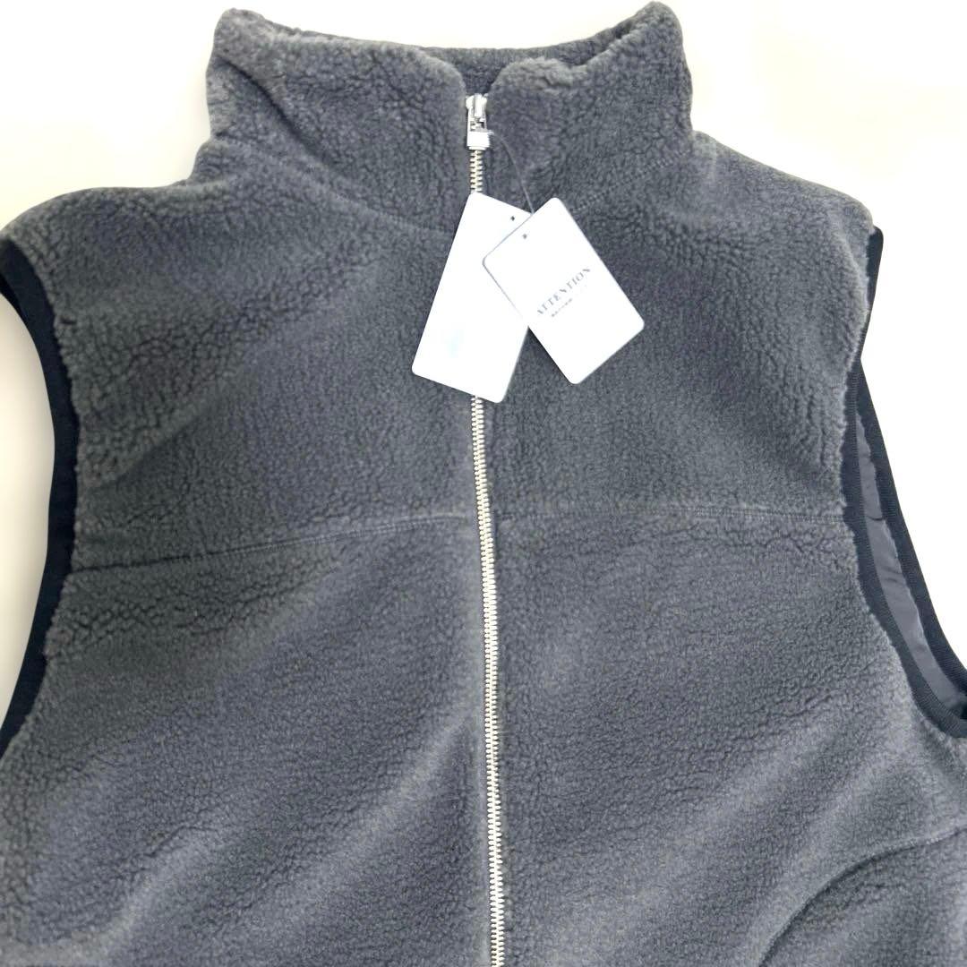 【タグ付】スローブイエナ定価17600円ボアスタンドベスト　グレー