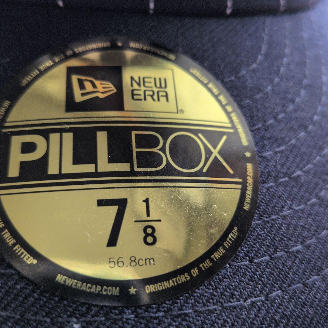 NEW Era PILLBOX ストラップキャップ　ネイビー　7 8/1