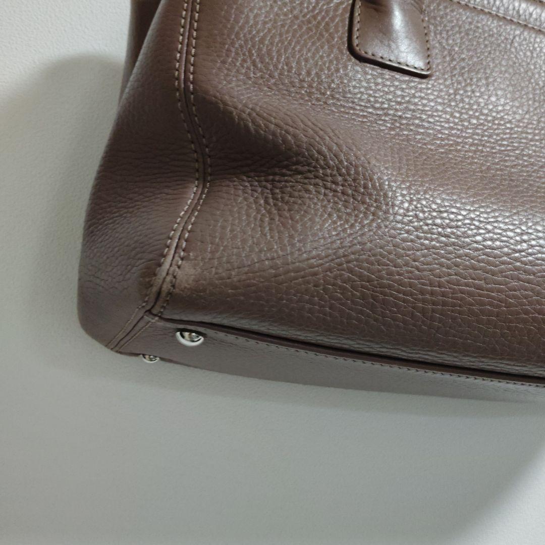 シャネル　ブラウン レザー ハンドバッグ