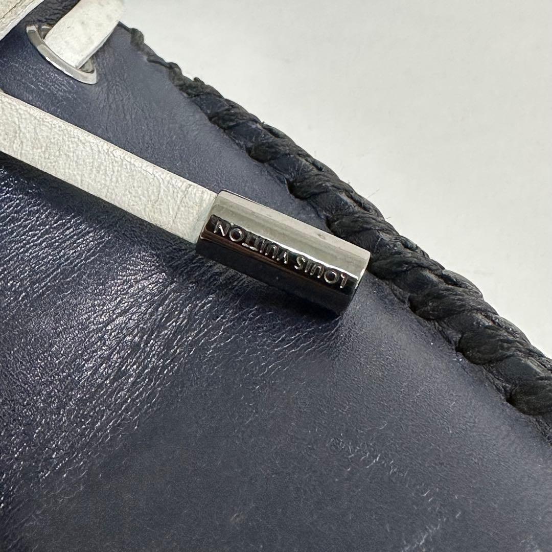 良品✨ルイヴィトン レザードライビングシューズ ネイビー 6 1/2