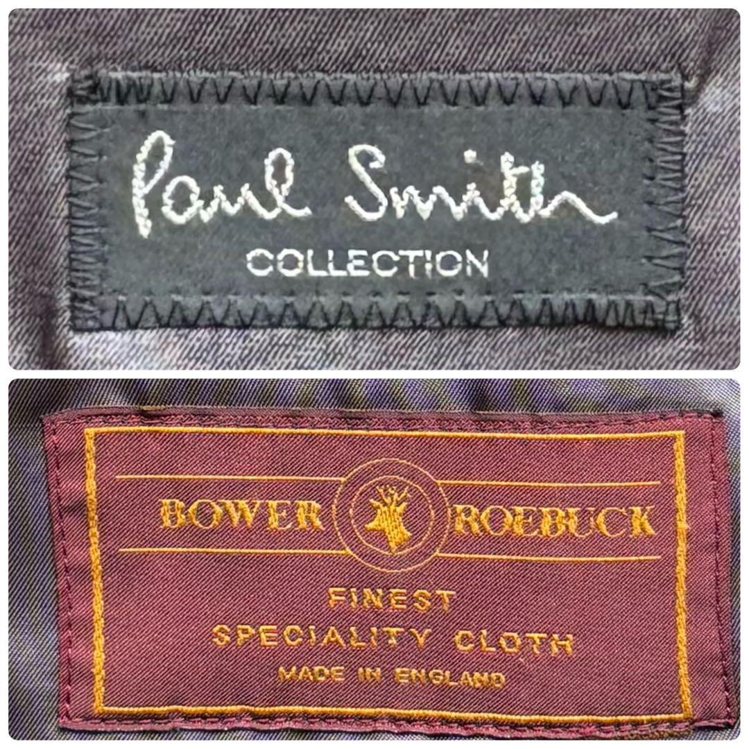 美品 ポールスミスコレクション スーツ 生地英国製カシミヤ混 グレー M