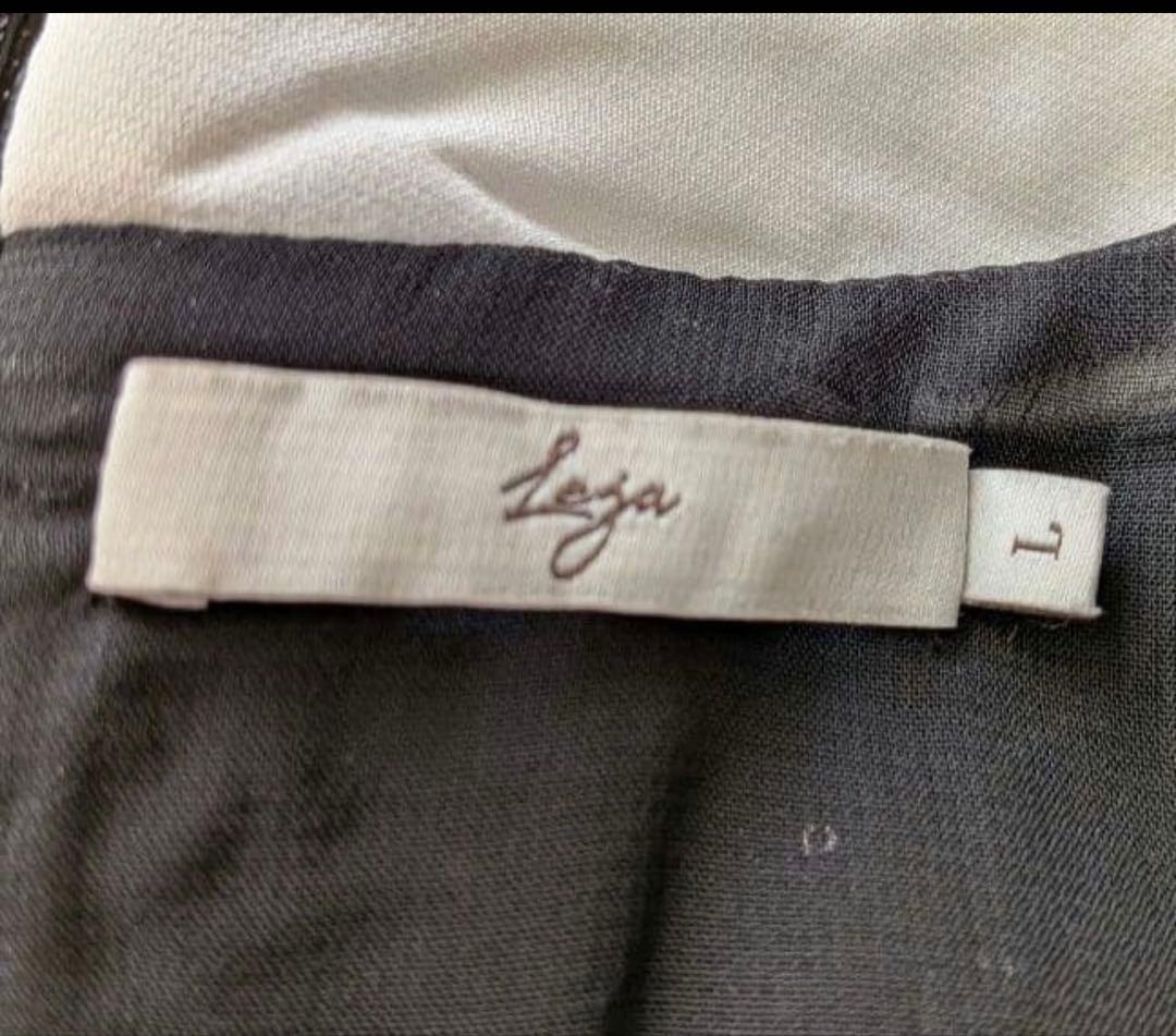 美品✨️Leja 花柄レースカラースパンコール刺繍Aラインフレアドレスワンピース