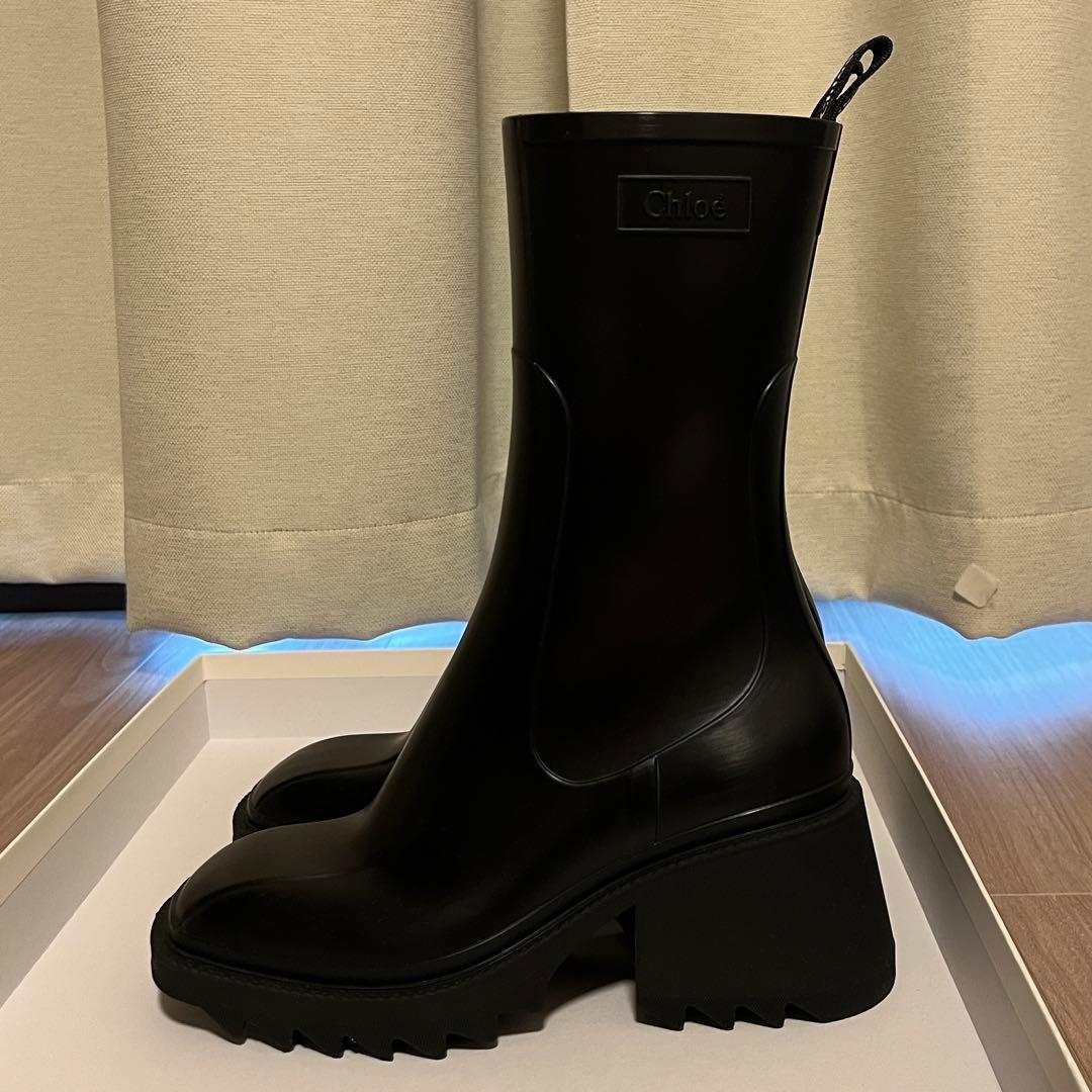 F*x様 超美品 Chloe クロエ レインブーツ ブラック 2025SS