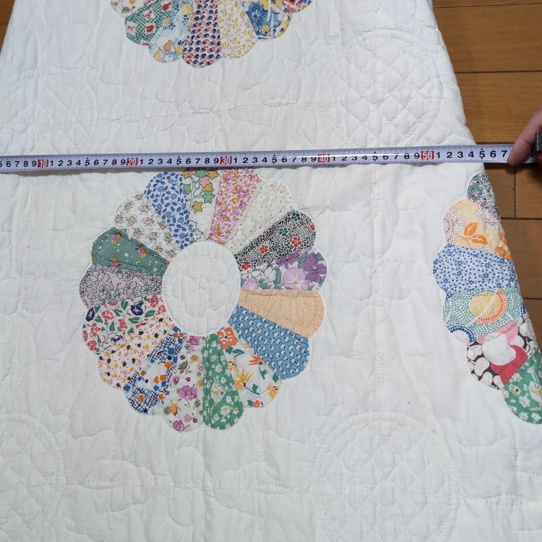 70s花柄パッチワークキルティングノースリーブロングワンピース