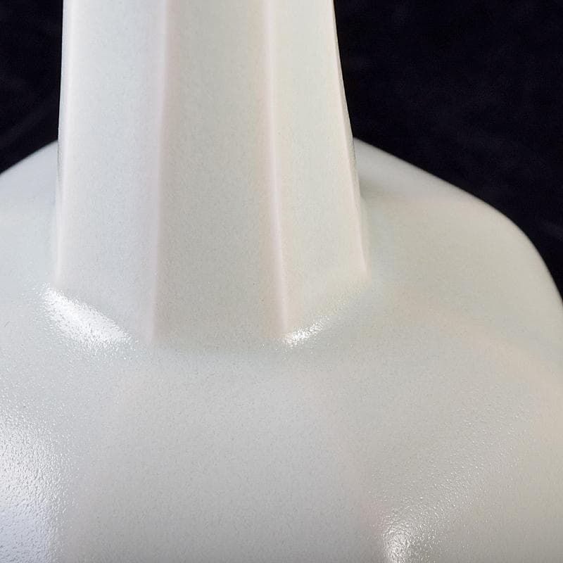 京焼　竹中浩作　白磁　面取瓶　共箱　C　R8758