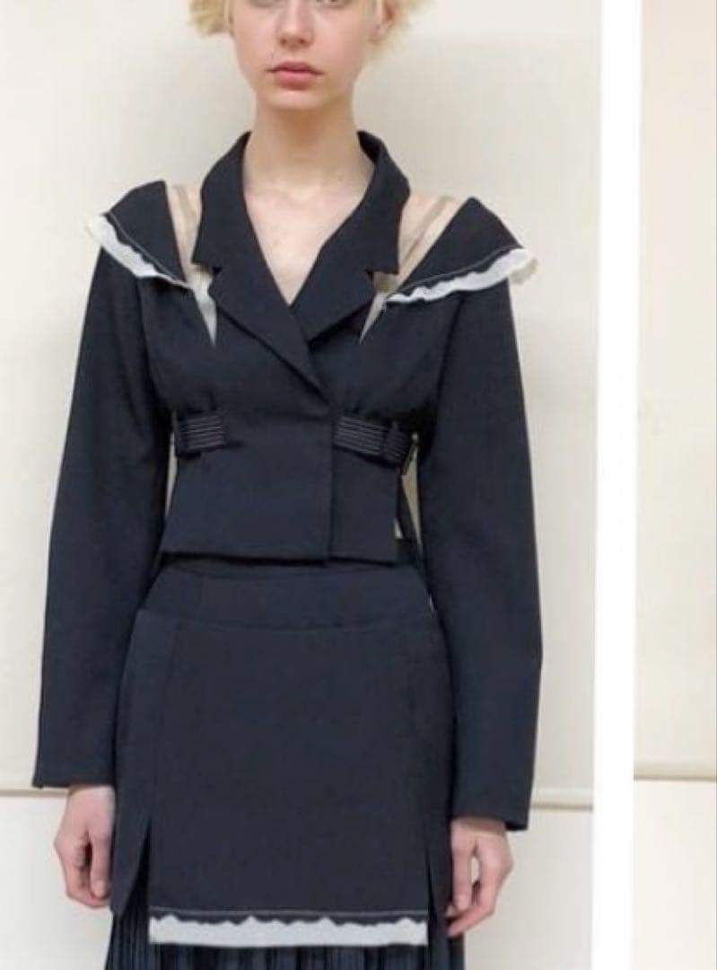 〈AKIKOAOKI〉SHOULDER SLIT SAILOR JACKET