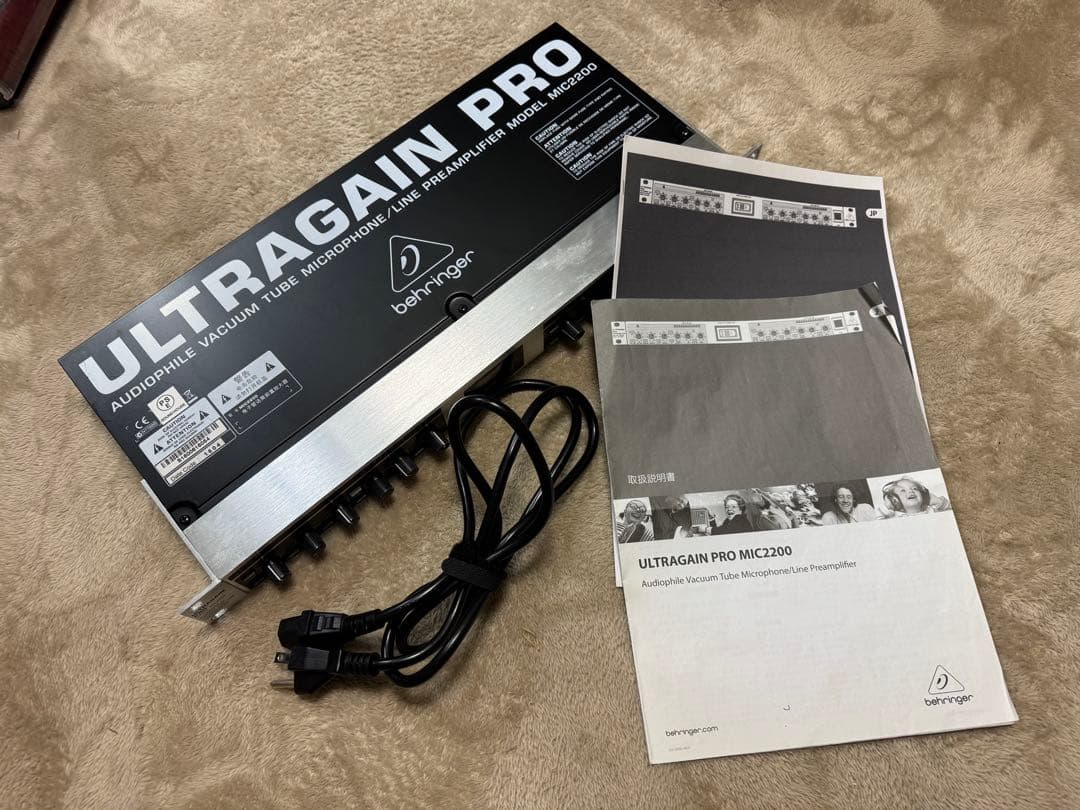 配信機器・PA機器・レコーディング機器 BEHRINGER ULTRAGAIN PRO MIC2200