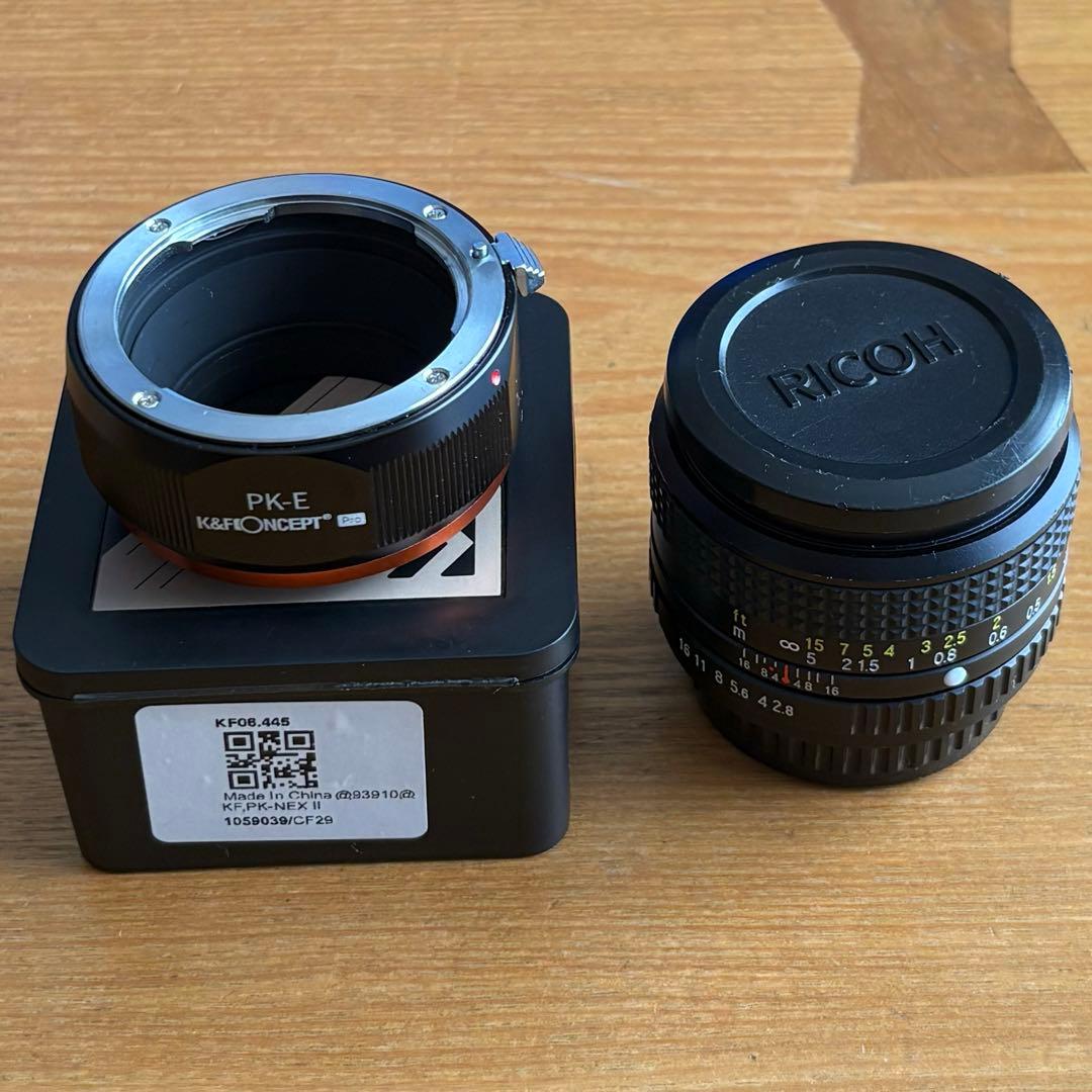 XR RIKENON 35mm f2.8 & Eマウントアダプター