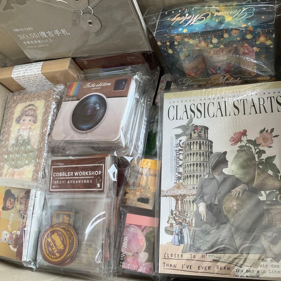 海外文具特大まとめ売り1●新品●コラージュ素材大量★大容量セット