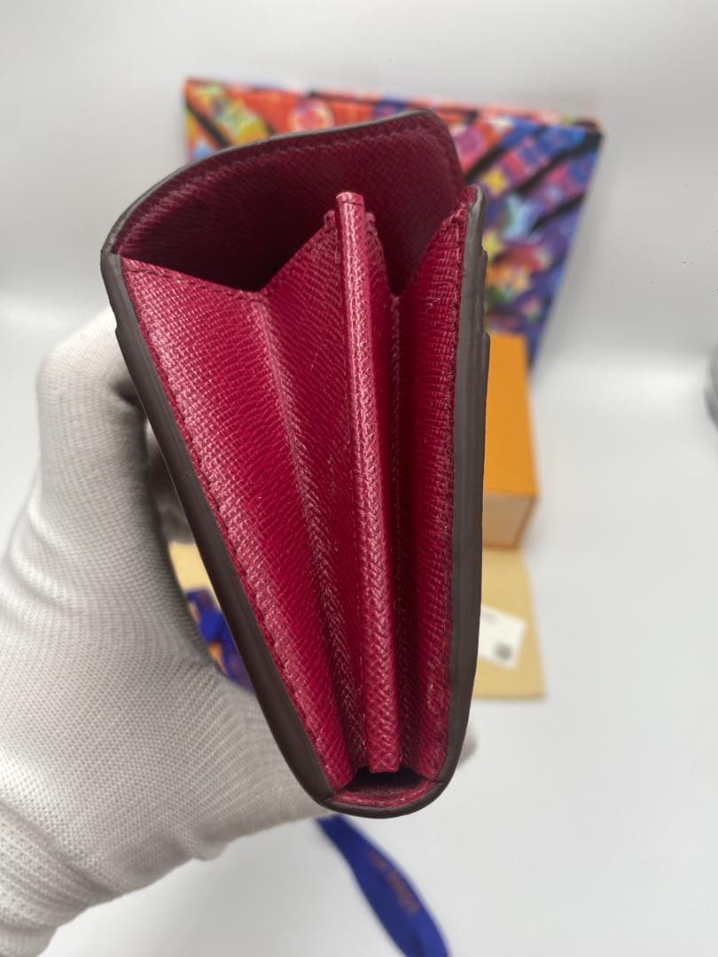 ルイヴィトン モノグラム 新型ポルトフォイユサラ フューシャピンク 長財布