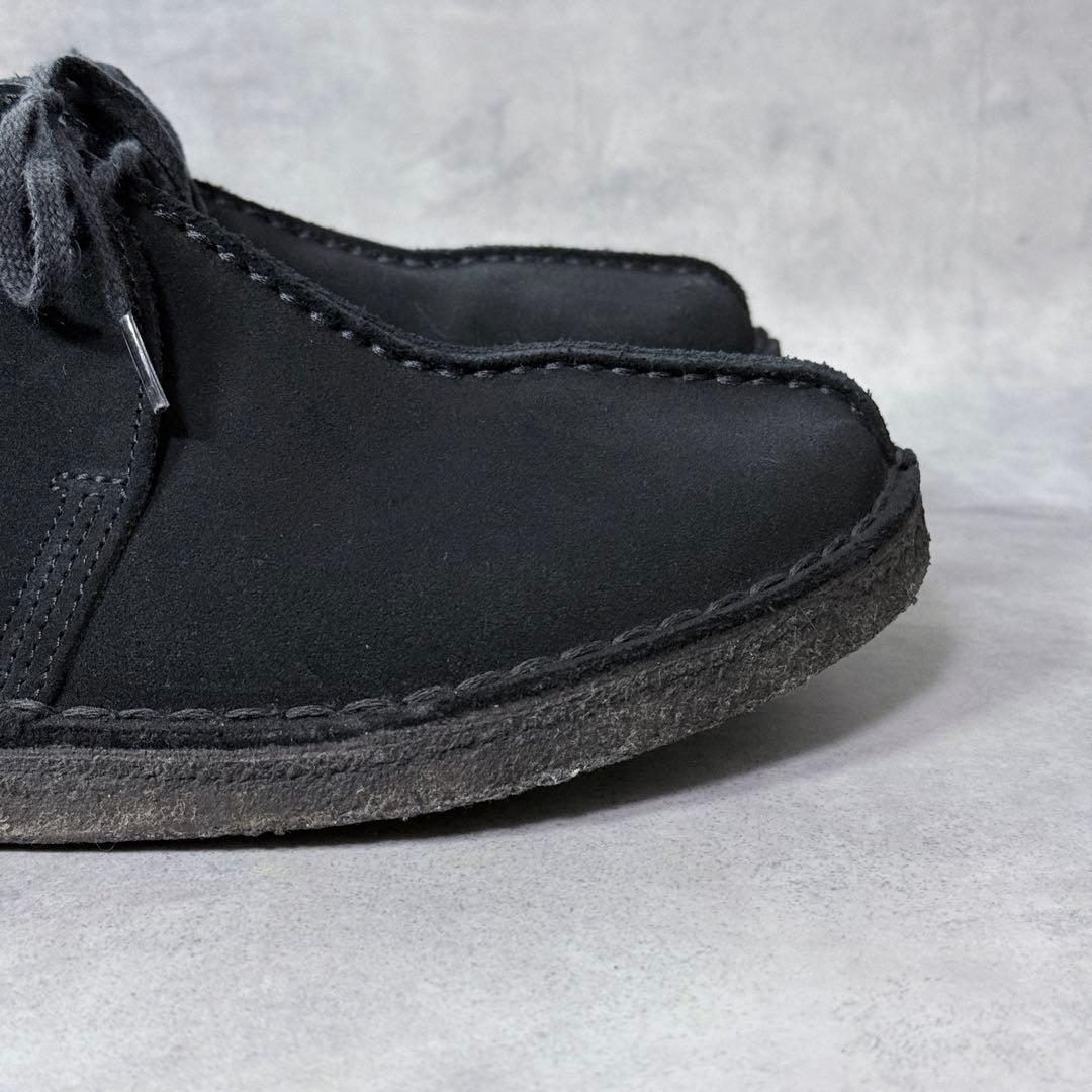 良品 クラークス デザートトレック スエード 黒 センターシーム ブーツ　28