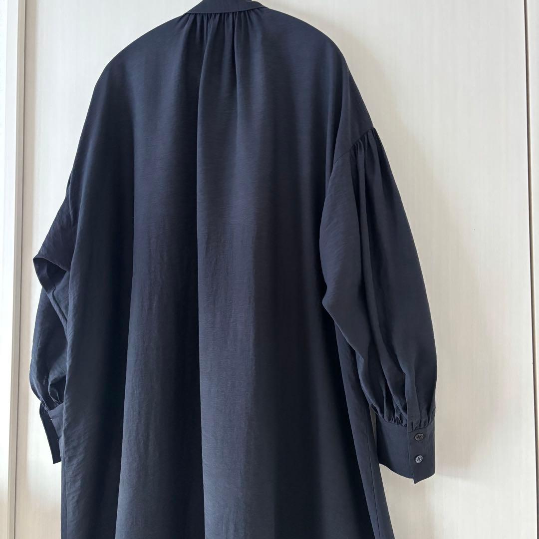 1er Arrondissement シャツワンピース ロング マキシ ネイビー