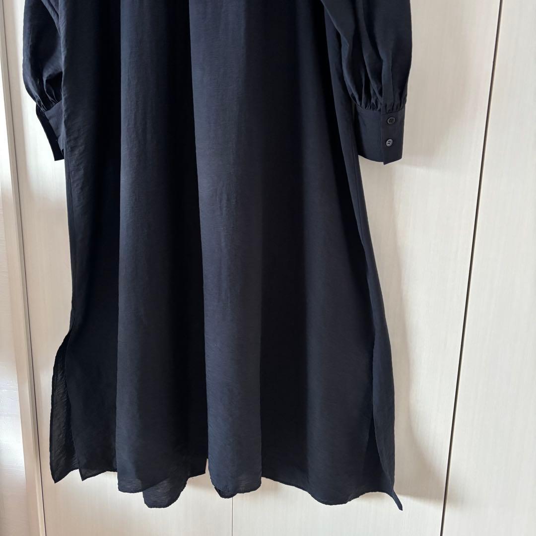 1er Arrondissement シャツワンピース ロング マキシ ネイビー