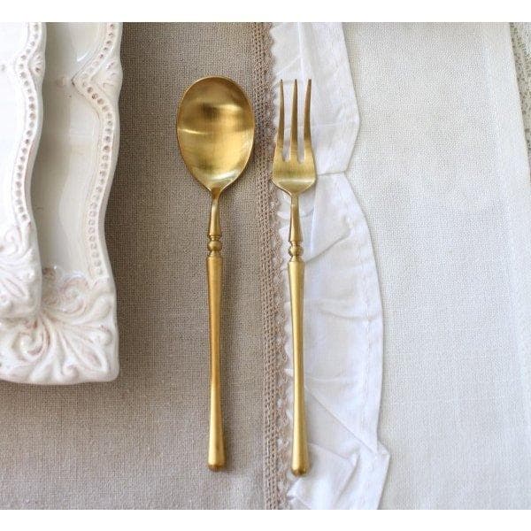 未使用 ゴールドカトラリー ディナー & デザート スプーン フォーク ナイフ
