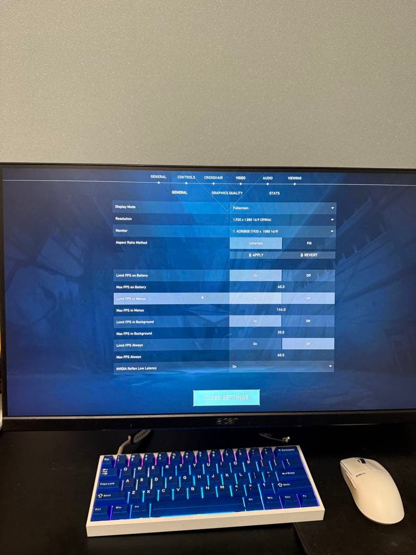 Acer ゲーミングモニター XV252Q Fbmiiprx 390Hz