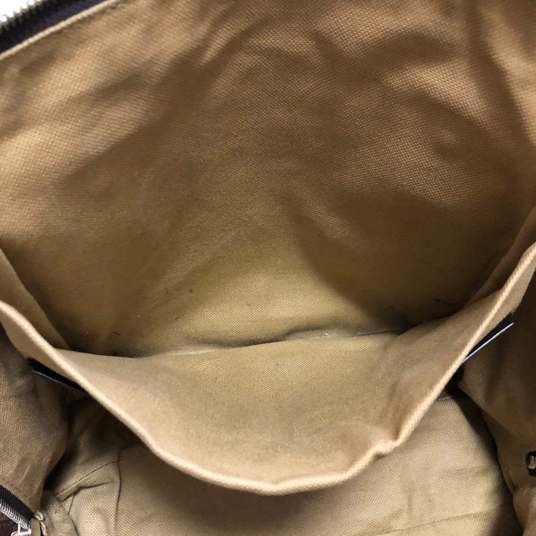 フェラガモ トート ビジネスバッグ ガンチーニ 革 茶ブリーフケース FQ224