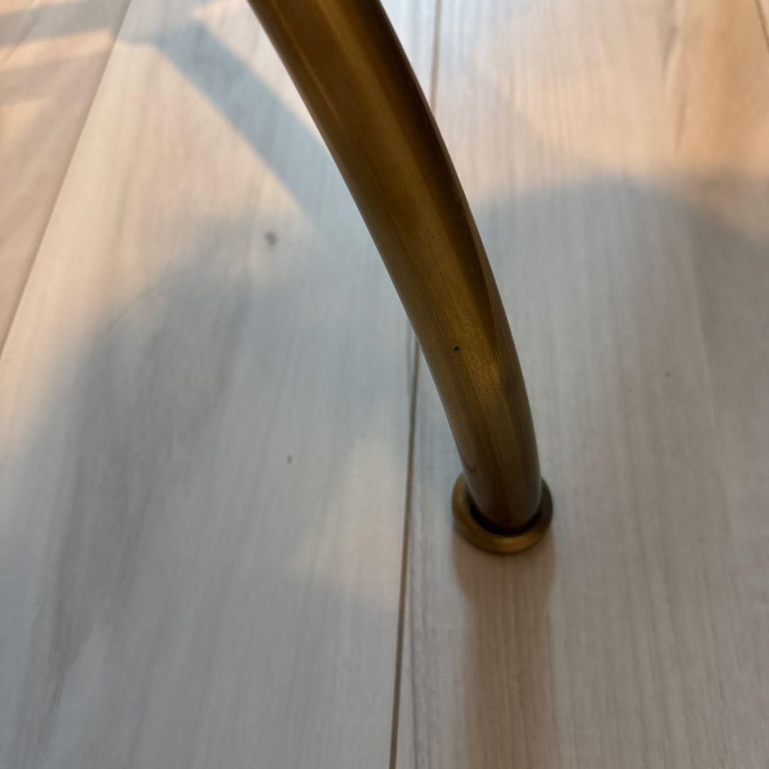 ハンガーラック　傾斜ハンガー　高さ可変　アンティークゴールド③ 残りわずか