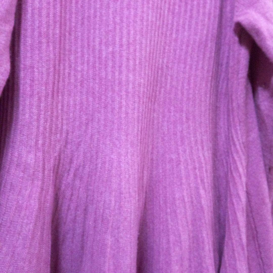 未使用カシミヤ100紫陽色大人色（エムアンドキョウコヨーガンレール