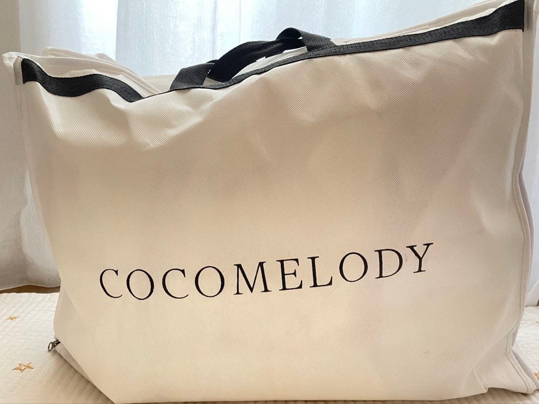 ココメロディ チュール レース ビジュー Vネック ウェディングドレス 9号