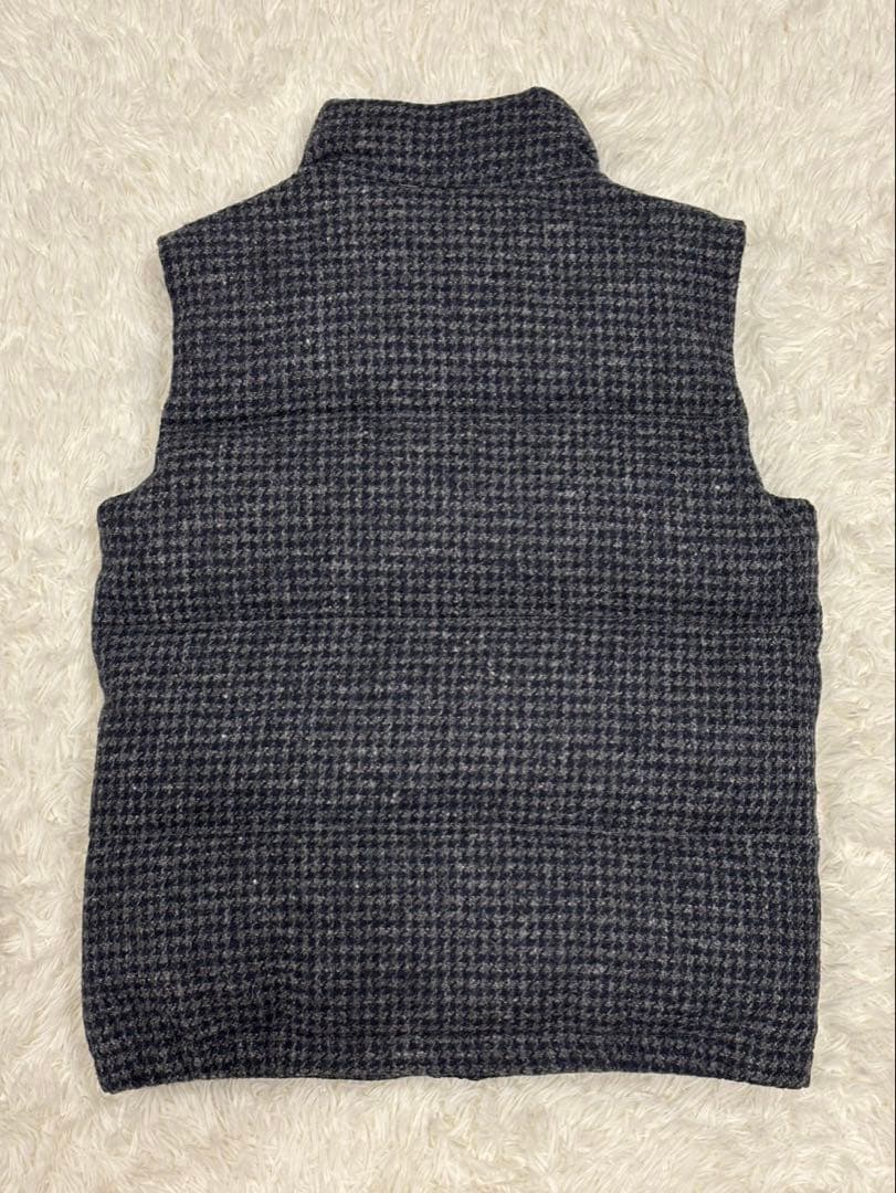 ナナミカ別注　ノースフェイス×ハリスツイード ダウンベスト M 千鳥格子柄