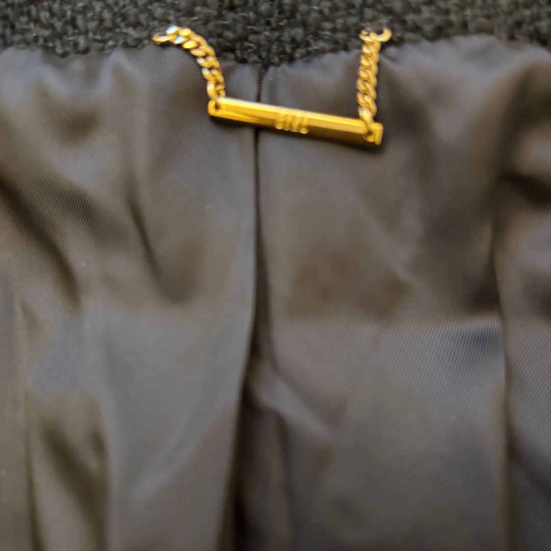 美品　plage girl ツイードノーカラージャケット