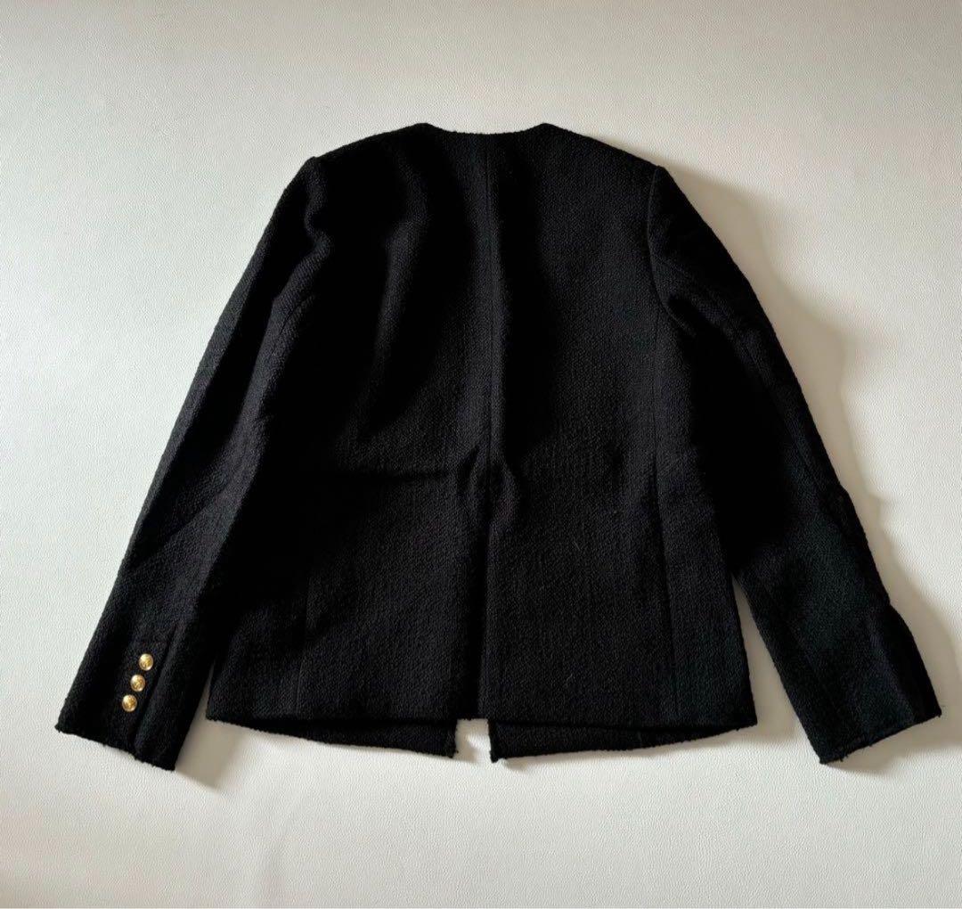 美品　plage girl ツイードノーカラージャケット